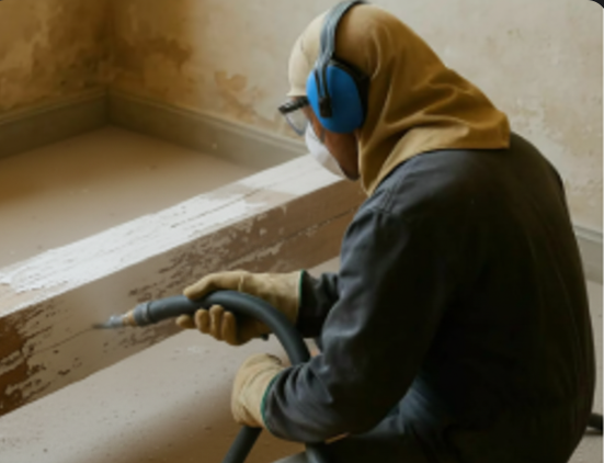 Sandstrahlen von Holz, Metall, Stein und Fachwerk mit AEROCAP