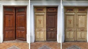 Aérogommage porte